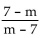 Simplify. -  A)  -1 B)  -m C)  0 D)  1