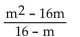 Simplify. -  A)  -(m + 4)  B)  m + 4 C)  m D)  -m