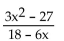 Simplify. -  A)    B)    C)    D)  -2(x + 3) 