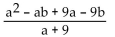 Simplify. -  A)  a - b B)    C)    D)  a - 2b + 1