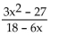 Simplify. -  A)    B)    C)  -2(x + 3)  D)   