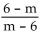 Simplify. -  A)  0 B)  -1 C)  -m D)  1