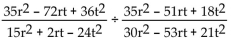 Divide. -  A)    B)    C)    D)   