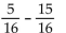 Add or subtract. -  A)    B)    C)    D)   