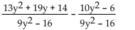 Add or subtract. -  A)    B)    C)    D)   