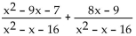 Add or subtract. -  A)  1 B)    C)    D)  0