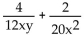 Find the least common denominator for the expression. -  A)    B)    C)    D)   