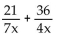 Add or subtract. -  A)    B)    C)    D)   