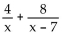 Add or subtract. -  A)    B)    C)    D)   