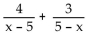 Add or subtract. -  A)    B)    C)    D)   