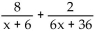 Add or subtract. -  A)    B)    C)    D)   