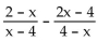 Add or subtract. -  A)    B)    C)    D)   