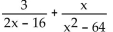 Add or subtract. -  A)    B)    C)    D)   