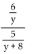 Simplify. -  A)    B)  30y(y + 8)  C)    D)   