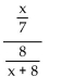 Simplify. -  A)  56x(x + 8)  B)    C)    D)   