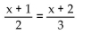 Solve the equation and check your solution. -  A)  x = 1 B)    C)    D)   