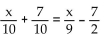 Solve the equation and check your solution. -  A)  x = 62 B)  x = 132 C)  x = 378 D)  x = 413