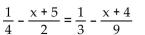 Solve the equation and check your solution. -  A)    B)    C)    D)   