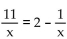 Solve the equation and check your solution. -  A)    B)    C)  x = 6 D)  x = 5