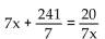 Solve the equation and check your solution. -  A)    B)    C)    D)   