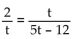 Solve the equation and check your solution. -  A)    B)  t = 0 C)  t = 4, t = 6 D)  t = 0, t = 36