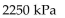 Solve the problem. -The pressure of a gas varies jointly as the quantity of the gas (measured in moles)  and the temperature and inversely as the volume of the gas. Suppose that the pressure of a particular gas is 1260 kiloPascals (kPa)  when The quantity is 5 moles , the temperature is 280 Kelvin (K) , and the volume is 600 cc. Find the pressure of that Gas when the number of moles is 7, the temperature is 250 K, and the volume is 420 cc. A)    B)    C)    D)   