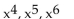 Determine the greatest common factor for the group of terms. -  A)    B)    C)    D)  x