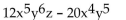 Factor the GCF from each term in the expression. -  A)    B)    C)    D)   