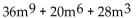 Factor the GCF from each term in the expression. -  A)    B)    C)    D)   