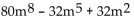 Factor the GCF from each term in the expression. -  A)    B)    C)    D)   