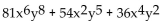 Factor the GCF from each term in the expression. -  A)    B)    C)    D)   