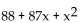 Factor the polynomial. If the polynomial is prime, so state. -  A)  (x + 11) (x + 8)  B)  (x + 88) (x + 1)  C)  (x + 88) (x - 1)  D)  prime