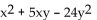 Factor the polynomial. If the polynomial is prime, so state. -  A)  (x - 8y) (x + y)  B)  (x + 8y) (x - 3y)  C)  (x - 8y) (x - 3y)  D)  prime