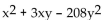 Factor the polynomial. If the polynomial is prime, so state. -  A)  (x - 16y) (x + y)  B)  (x + 16y) (x - 13y)  C)  (x - 16y) (x + 13y)  D)  prime
