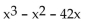 Factor completely. If the polynomial is prime, so state. -  A)  x(x + 6) (x - 7)  B)    C)  x(x + 7) (x - 6)  D)  prime