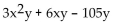 Factor completely. If the polynomial is prime, so state. -  A)  3y(x + 5) (x - 7)  B)  3y(x + 5) (x + 7)  C)  3y(x - 5) (x - 7)  D)  3y(x - 5) (x + 7) 