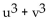 Factor the sum or difference of two cubes. -  A)    B)  (u + v) (u + v) (u + v)  C)    D)   