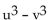 Factor the sum or difference of two cubes. -  A)    B)    C)  (u - v) (u - v) (u - v)  D)   