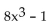 Factor the sum or difference of two cubes. -  A)    B)    C)    D)  prime