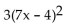 Factor completely. -  A)    B)    C)  3(7x + 4) (7x - 4)  D)  6(7x + 4) (7x - 4) 