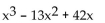 Factor completely. -  A)  x(x - 7) (x + 6)  B)  x(x + 7) (x - 6)  C)    D)  x(x - 7) (x - 6) 