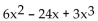 Factor completely. -  A)    B)    C)  3x(x - 2) (x + 4)  D)  3x(x + 2) (x - 4) 