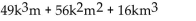 Factor completely. -  A)  km(7k + 4m) (7k - 4m)  B)    C)    D)  prime