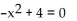 Solve. --   A)  -1, 4 B)  -2 C)  -2, 2 D)  2