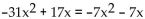 Solve. -  A)  4, 1 B)  0, - 1 C)  -4, - 1 D)  0, 1