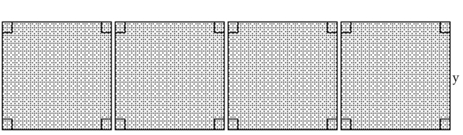 Write an expression for the total area of the figure(s)  shown. -  y A)    B)    C)  4 D)   