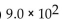 Express the number in decimal form (without exponents) . -  A)  9000 B)  900 C)  0.09 D)  0.009