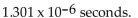 Express the number in decimal form (without exponents) . -A computer compiles a program in   A)  0.00001301 B)  0.0000001301 C)  -1,301,000 D)  0.000001301