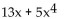 Express the polynomial in descending order. If the polynomial is already in descending order, so state. -  A)    B)    C)    D)  already in descending order