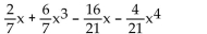 Express the polynomial in descending order. If the polynomial is already in descending order, so state. -  A)    B)    C)  already in descending order D)   